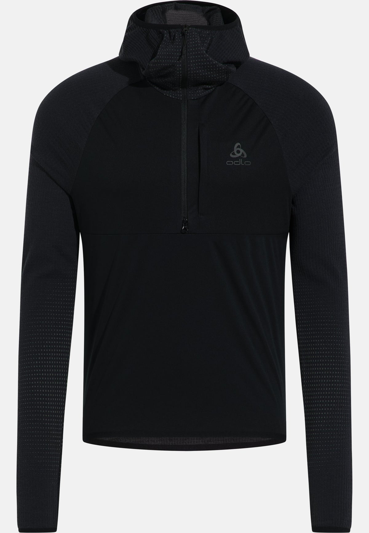 The Zeroweight Pro Performance Wool windproof seamless hooded mid layer