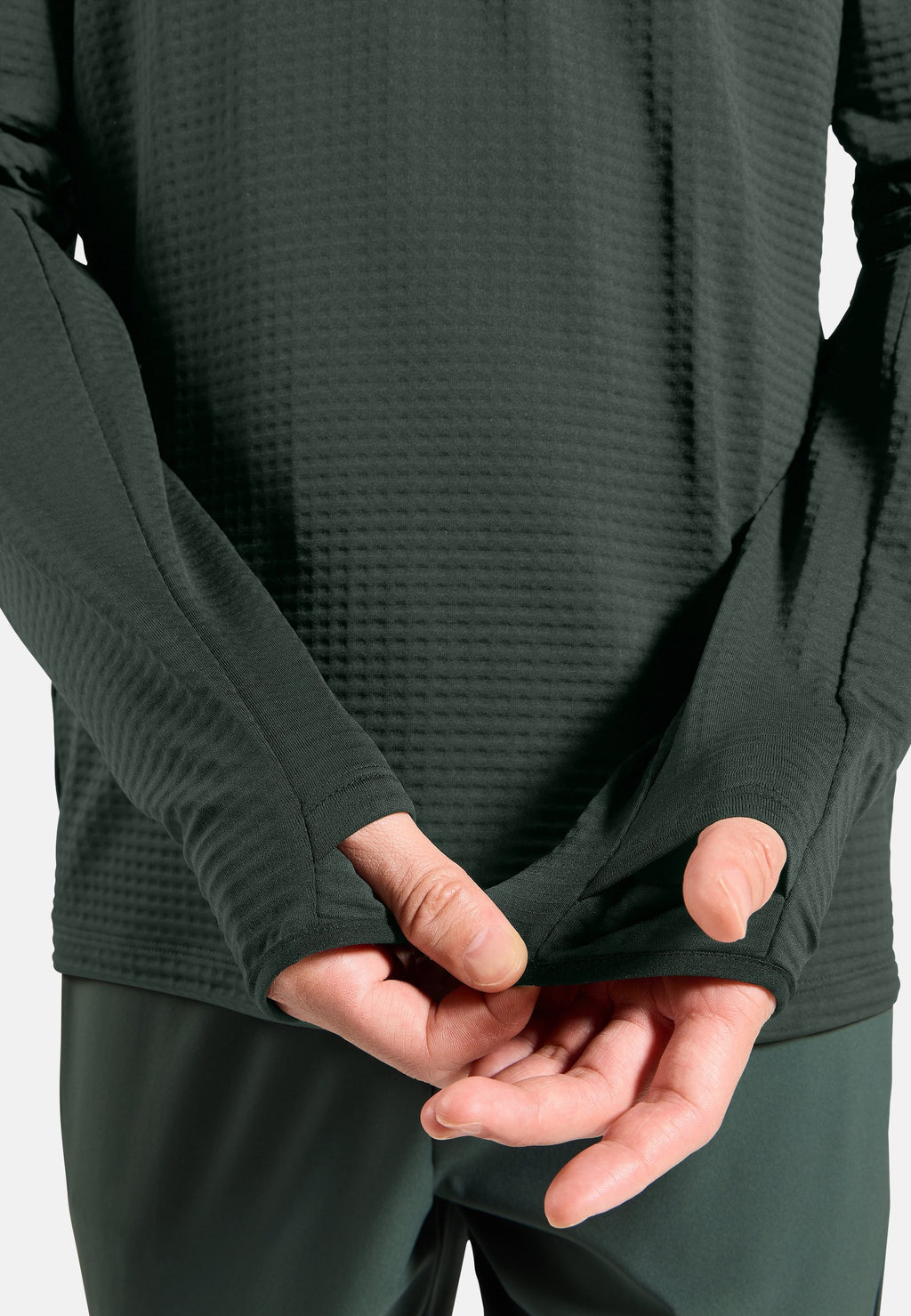 The Essentials Thermal half-zip running mid layer