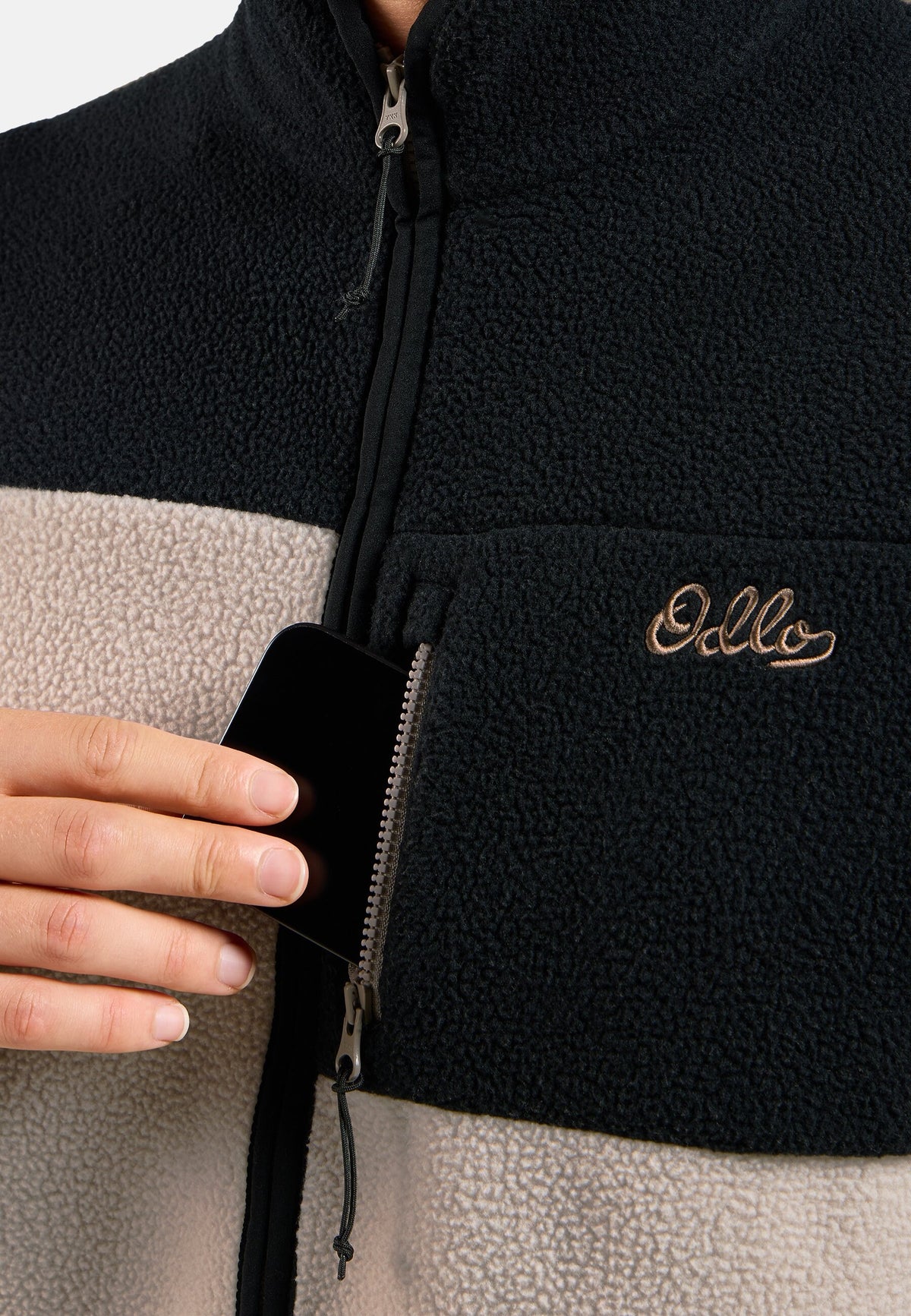 The Essentials high-pile full-zip mid layer