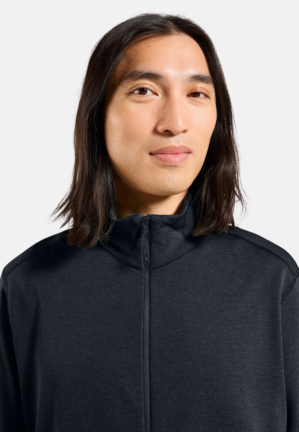 The Essentials grid fleece full-zip multisport mid layer