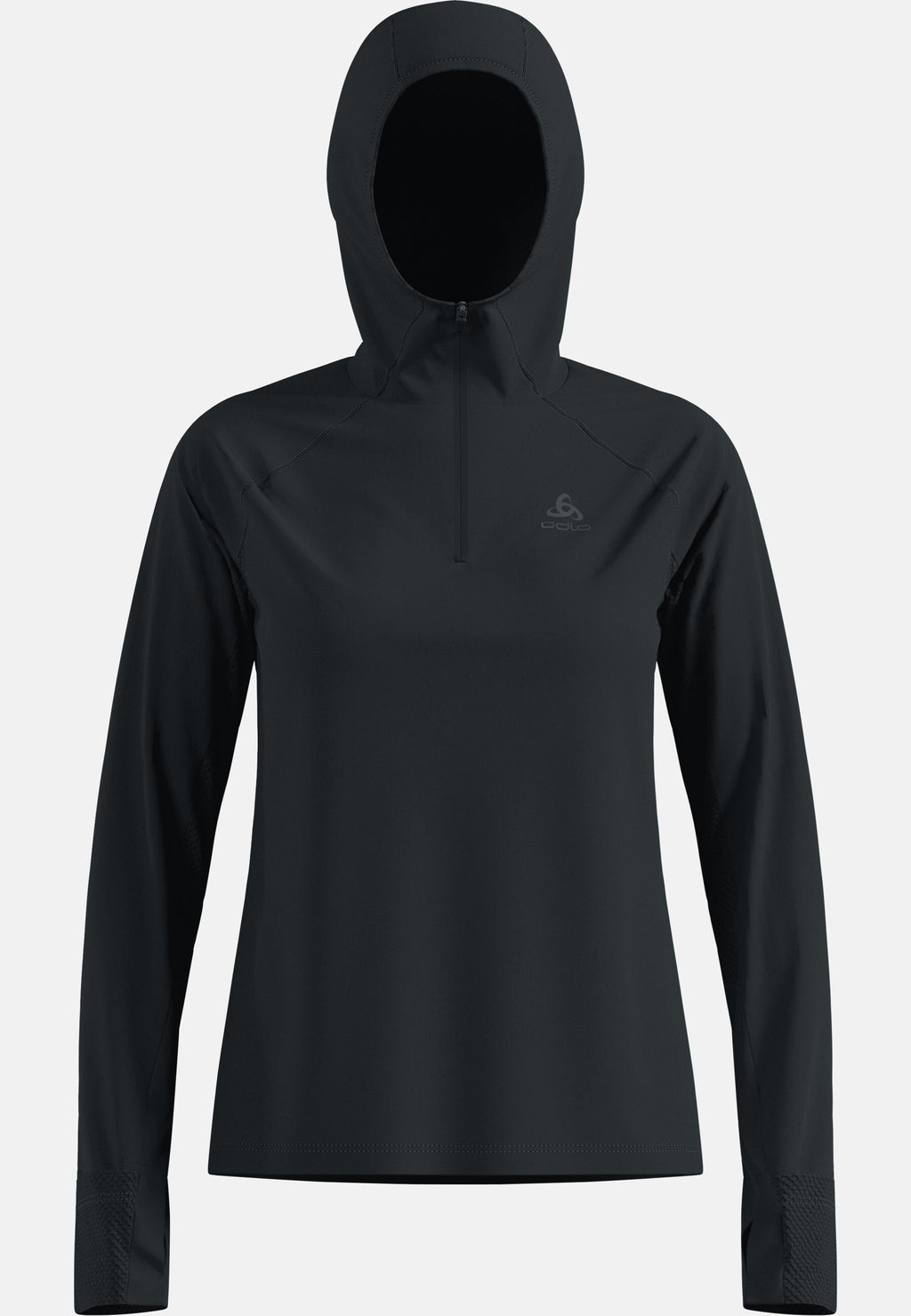 The X-Alp half-zip hooded trail running mid layer
