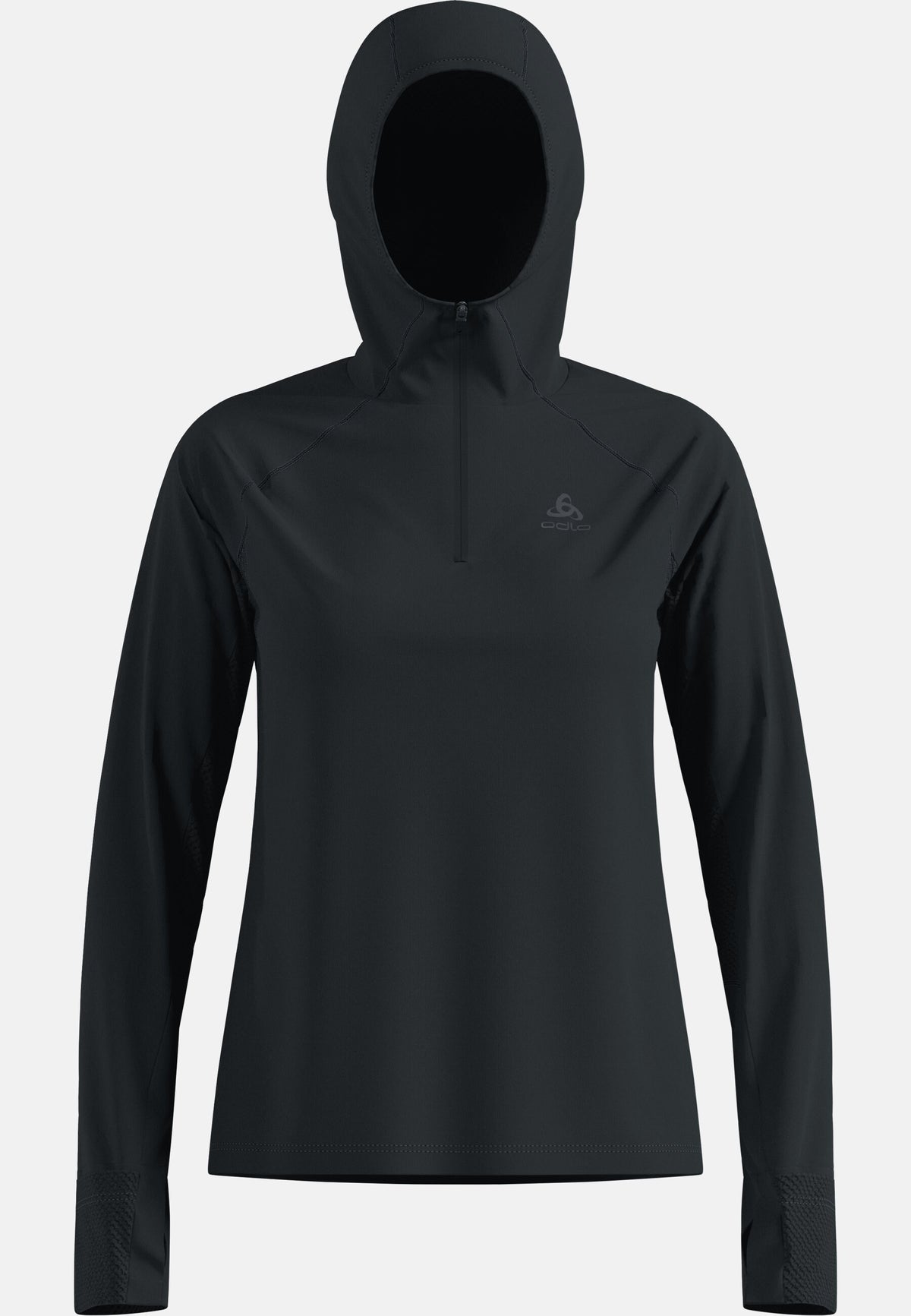 The X-Alp half-zip hooded trail running mid layer
