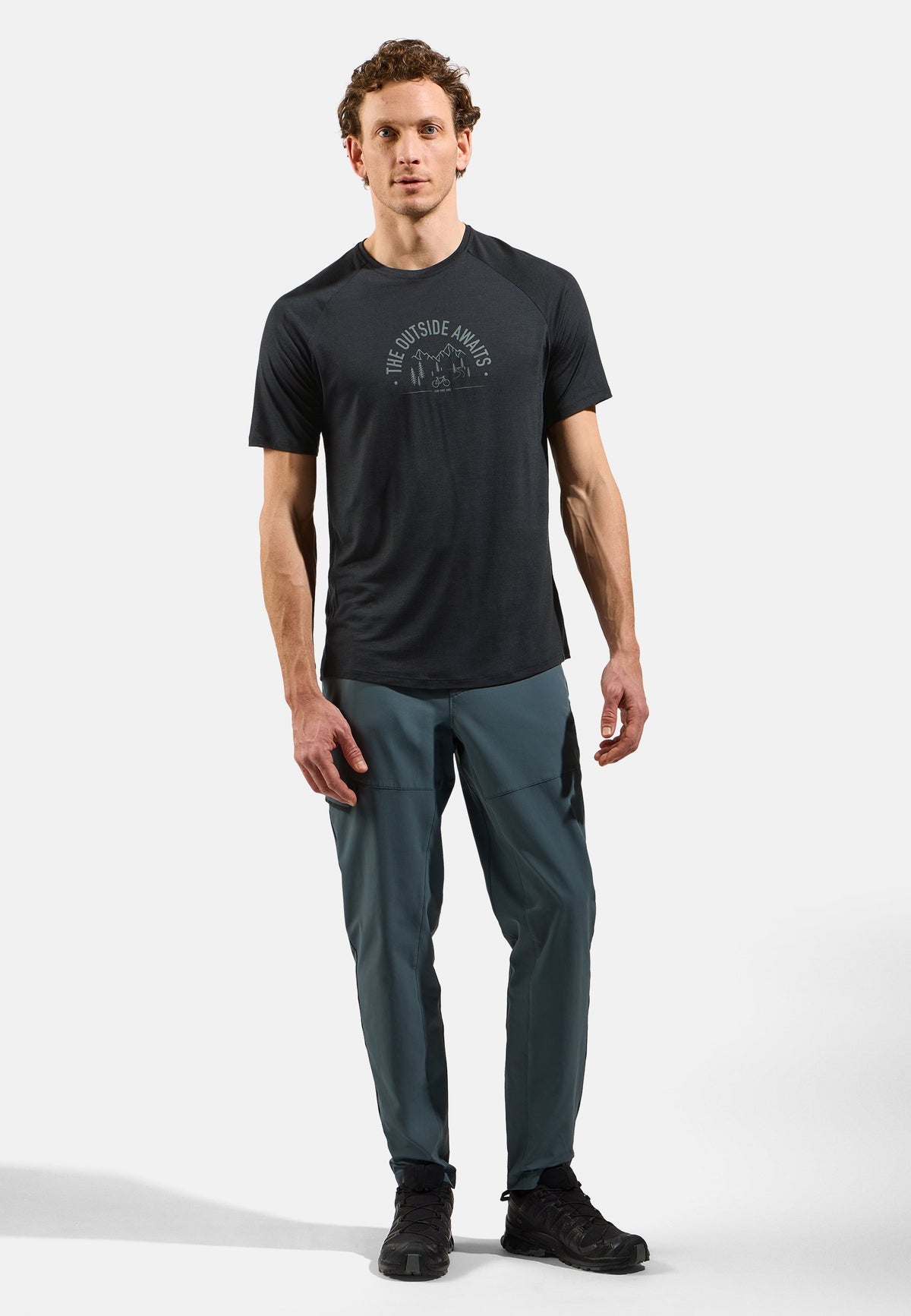 The Ride 365 Performance Wool 130 print t-shirt