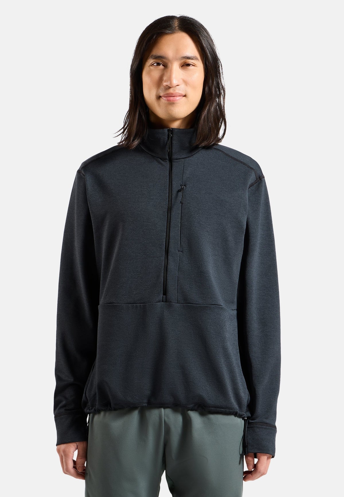 The Essentials grid fleece half-zip multisport mid layer