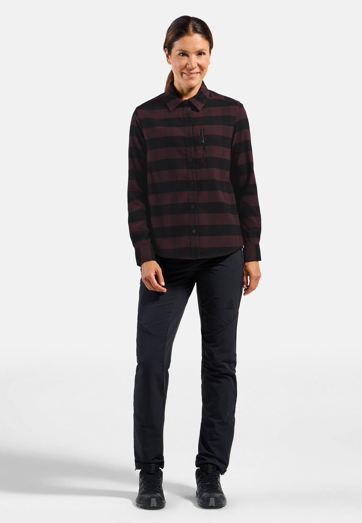 The Essentials checked flannel long sleeve