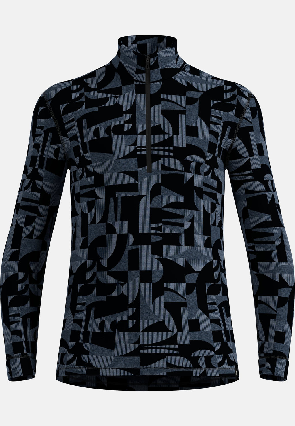 The Natural Merino Warm Jacquard Base Layer Half-Zip