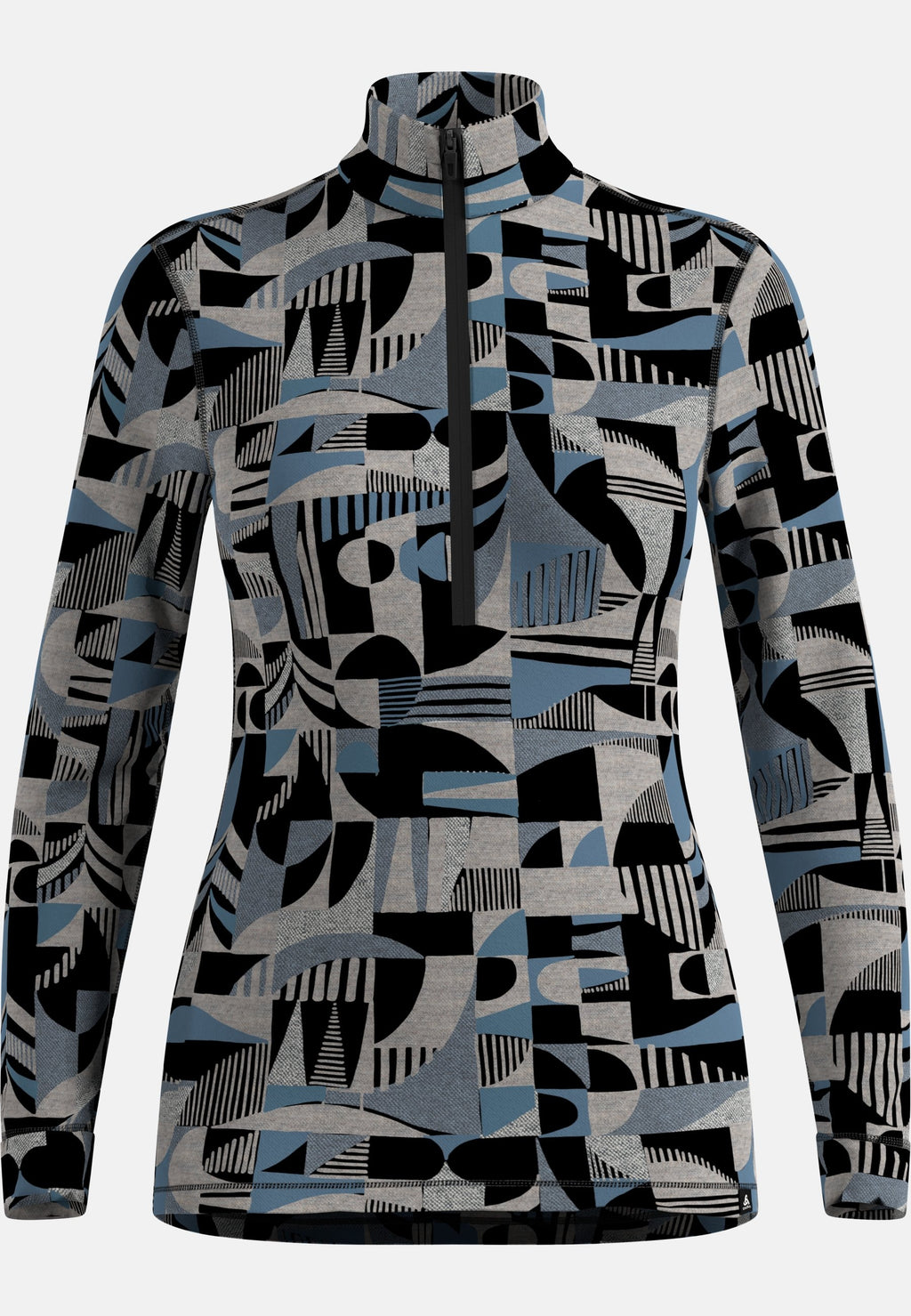 The Natural Merino Warm Jacquard Base Layer Half-Zip