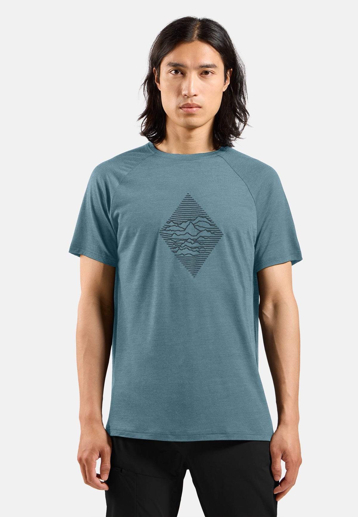 The Merino blend 130 print t-shirt