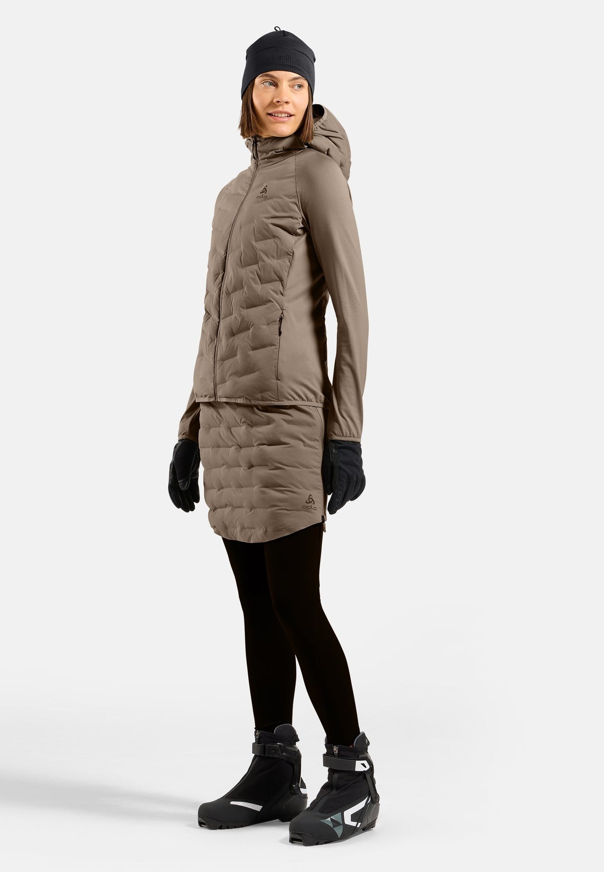 The Zeroweight Insulator hybrid mid layer hooded zip