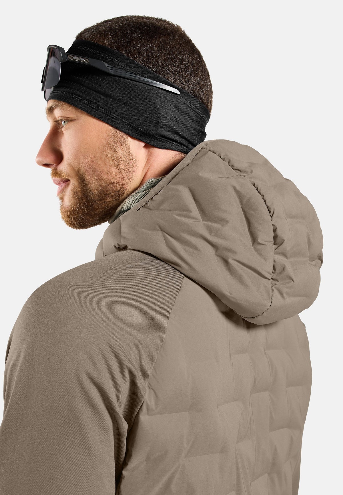 The Zeroweight Insulator hybrid mid layer hooded zip