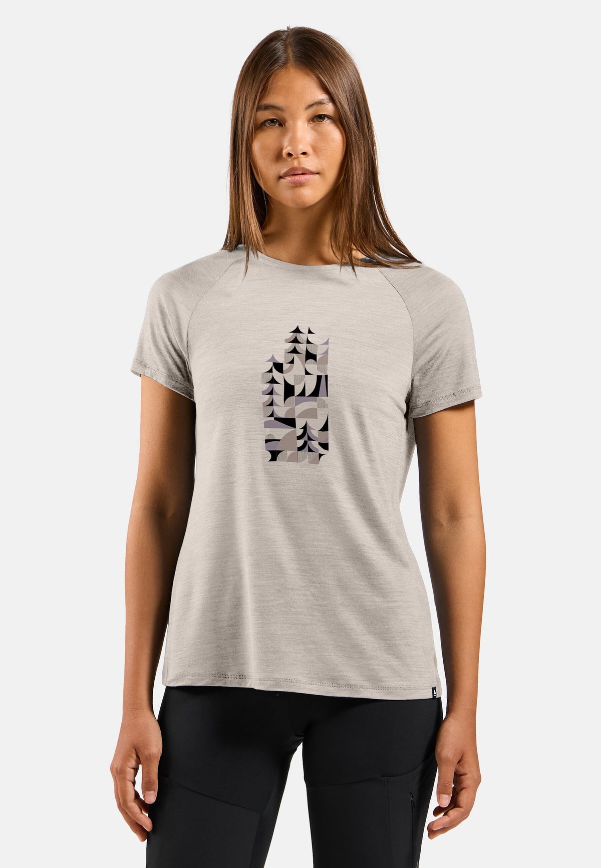 The Merino blend 130 print t-shirt