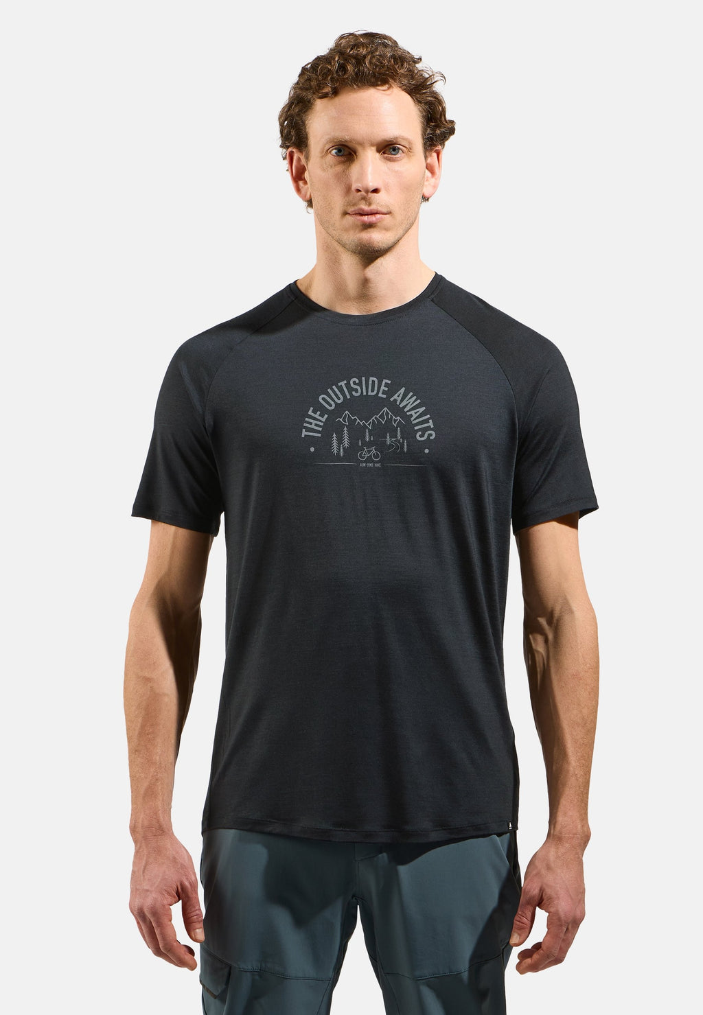 The Ride 365 Performance Wool 130 print t-shirt