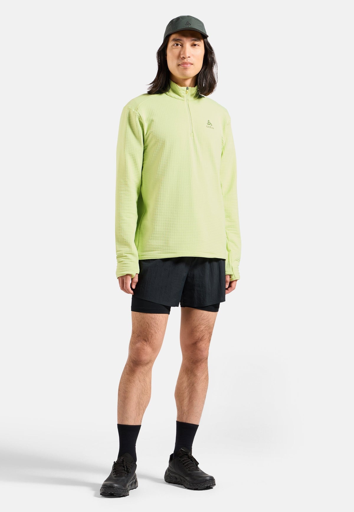 The Essentials Thermal half-zip running mid layer