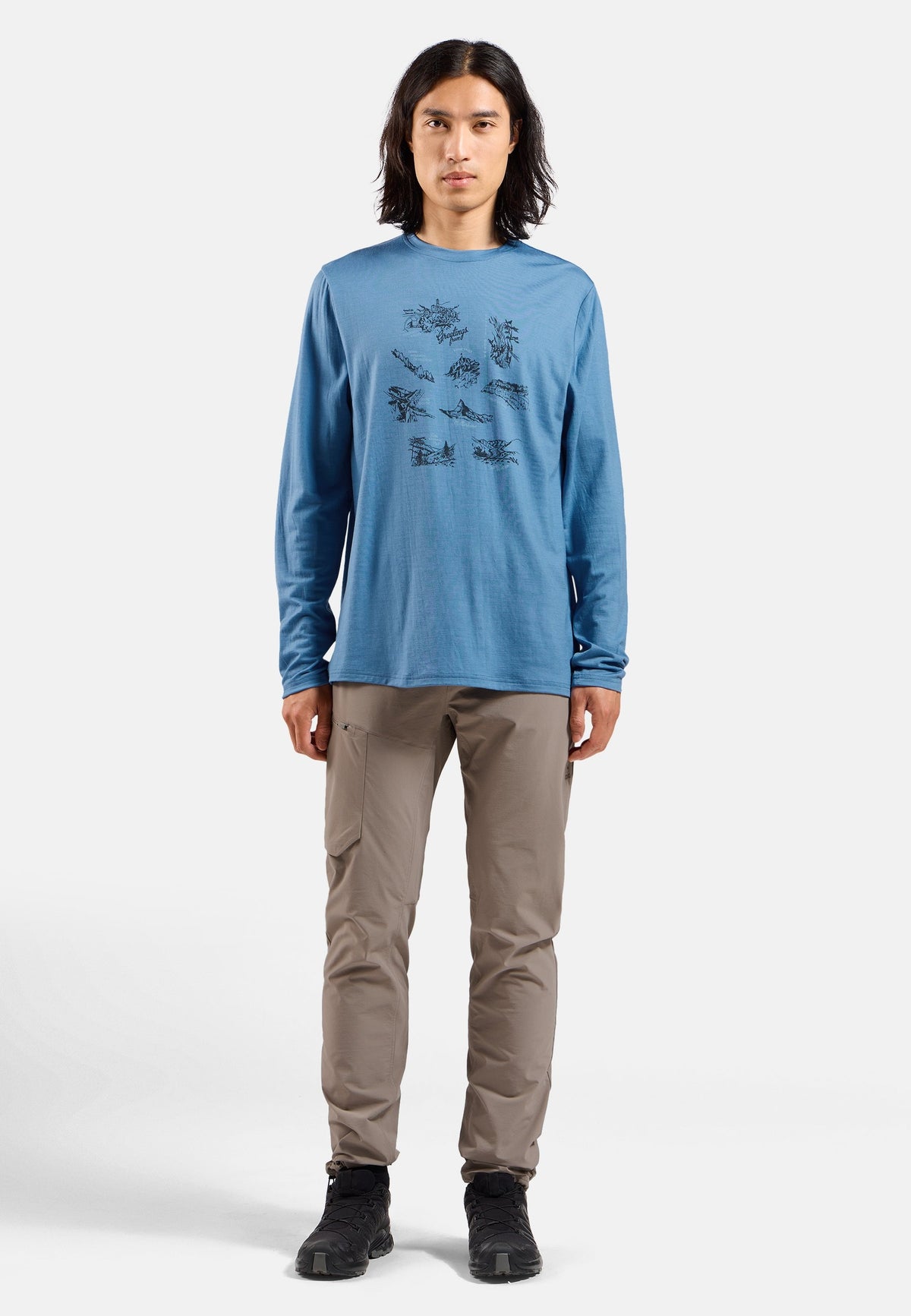 The Ascent merino 200 Swiss explorer long sleeve t-shirt