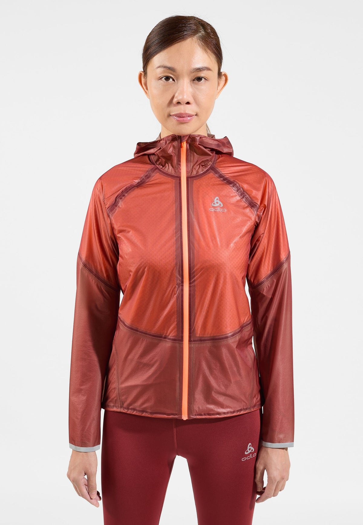 The Dual Dry Performance Knit waterproof insulated running jacket