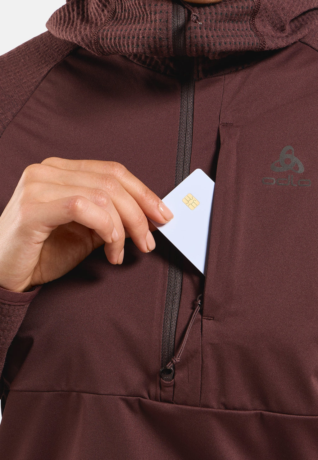 The Zeroweight Pro Performance Wool windproof seamless hooded mid layer