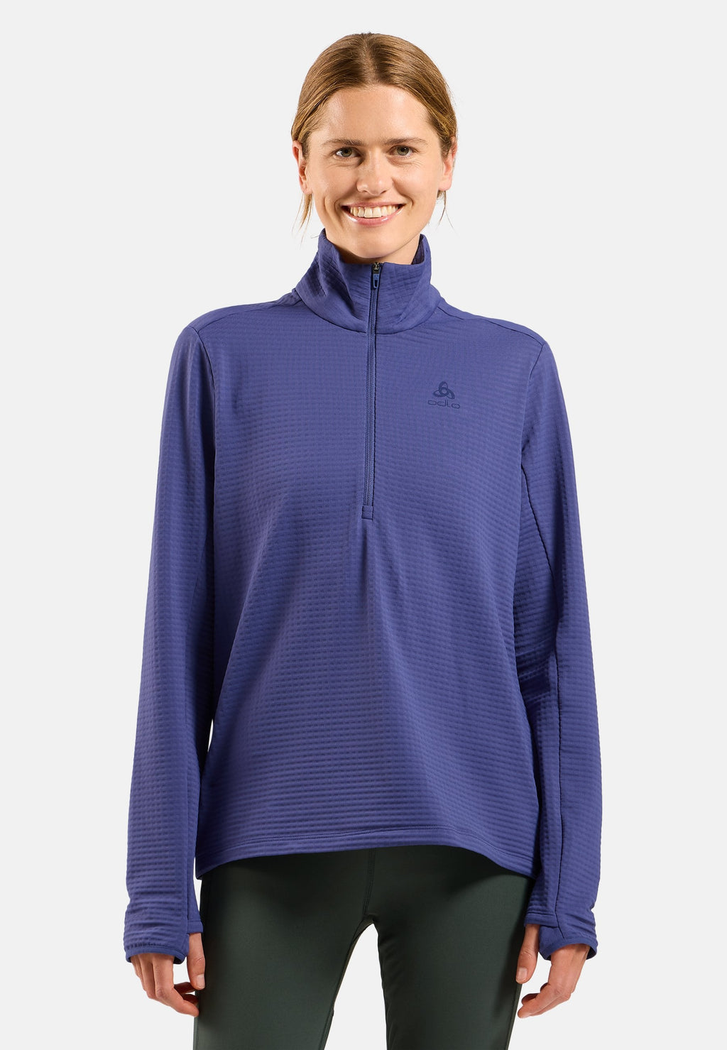 The Essentials Thermal half-zip running mid layer