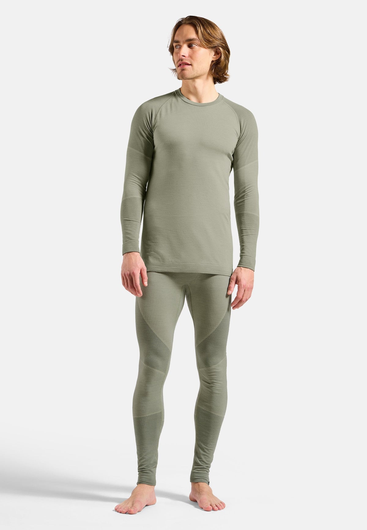 The Seamless Performance Wool crewneck base layer top