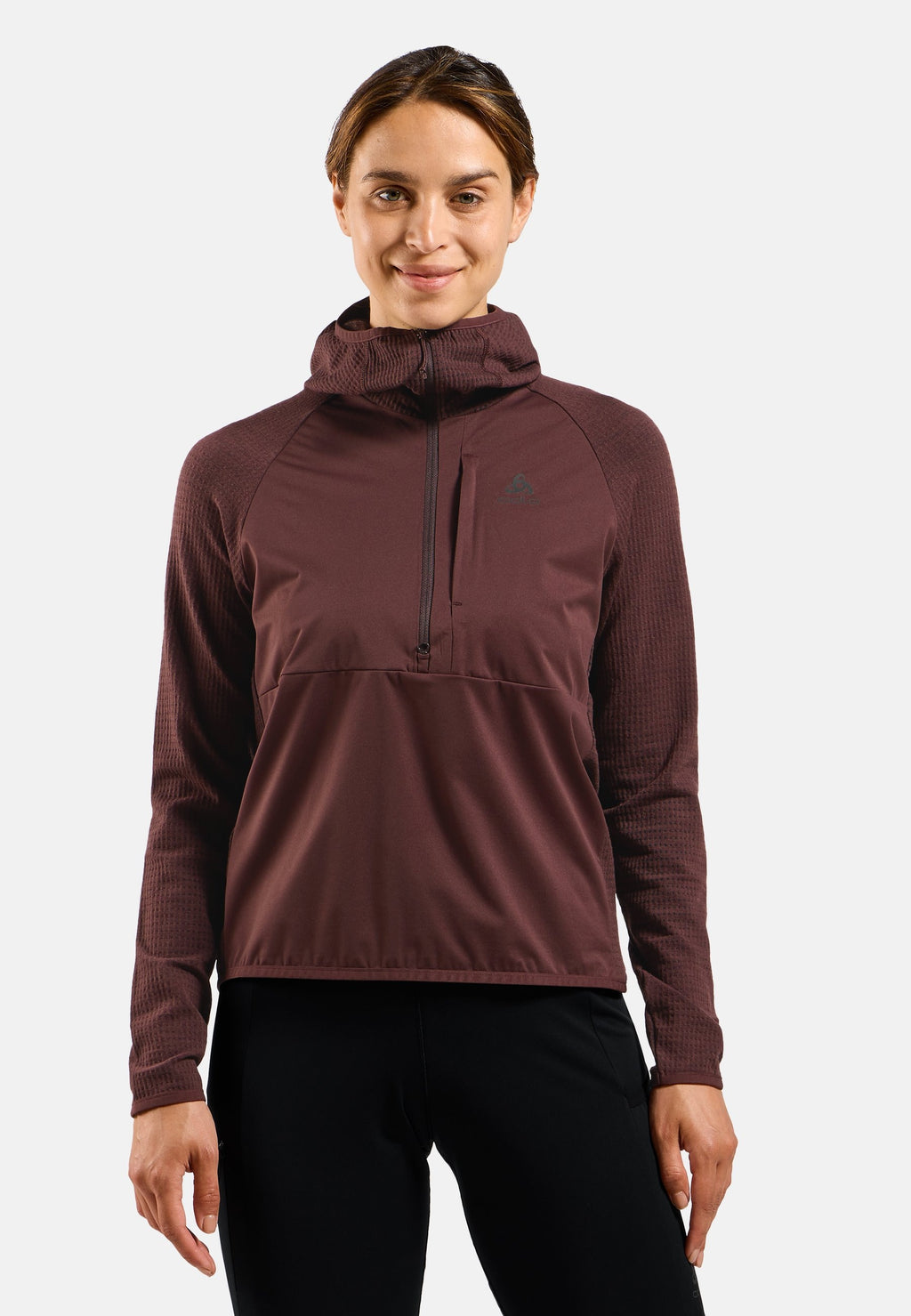 The Zeroweight Pro Performance Wool windproof seamless hooded mid layer