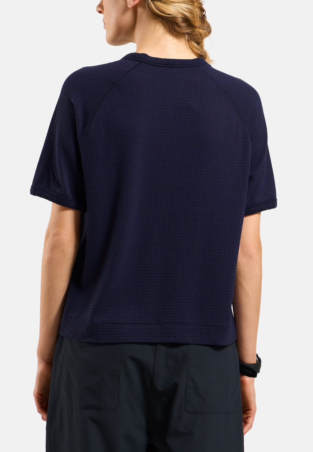 The Ascent merino-blend waffle cropped short-sleeve t-shirt