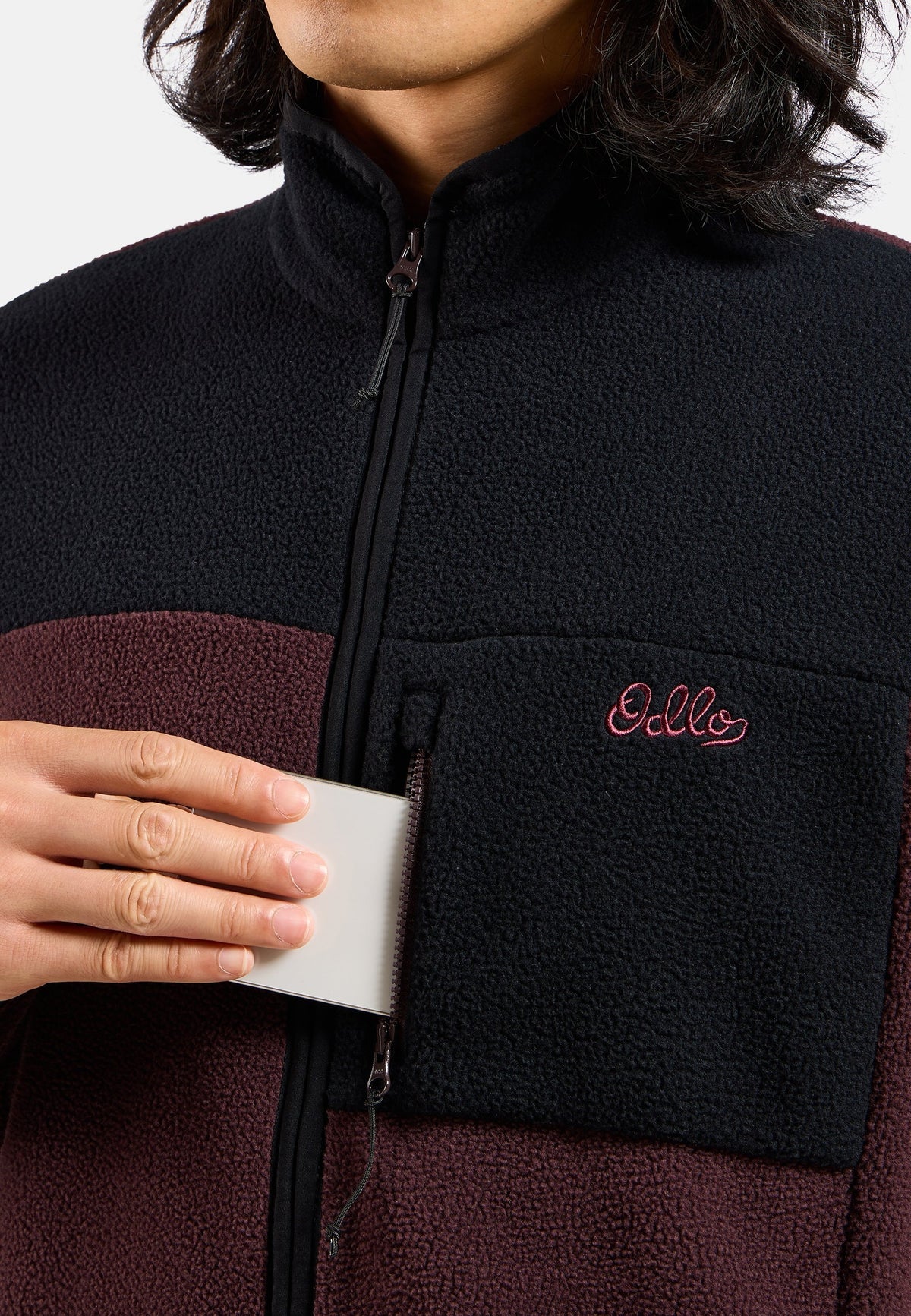 The Essentials high-pile full-zip mid layer