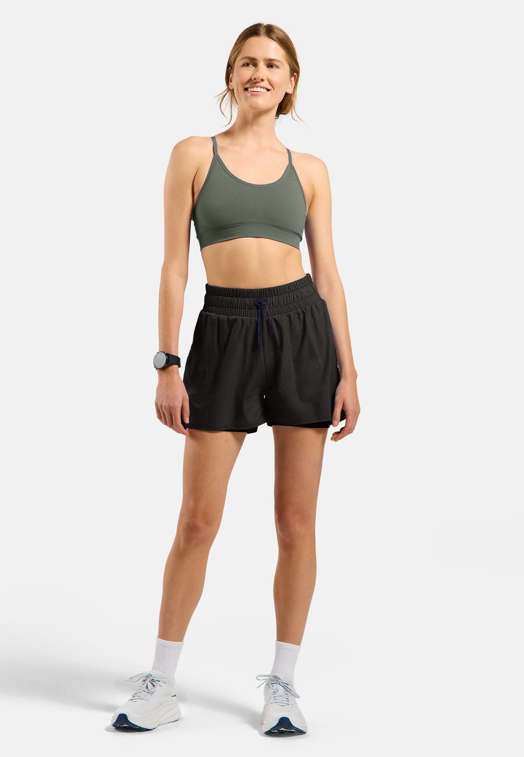 The Seamless soft-support reversible sports bra
