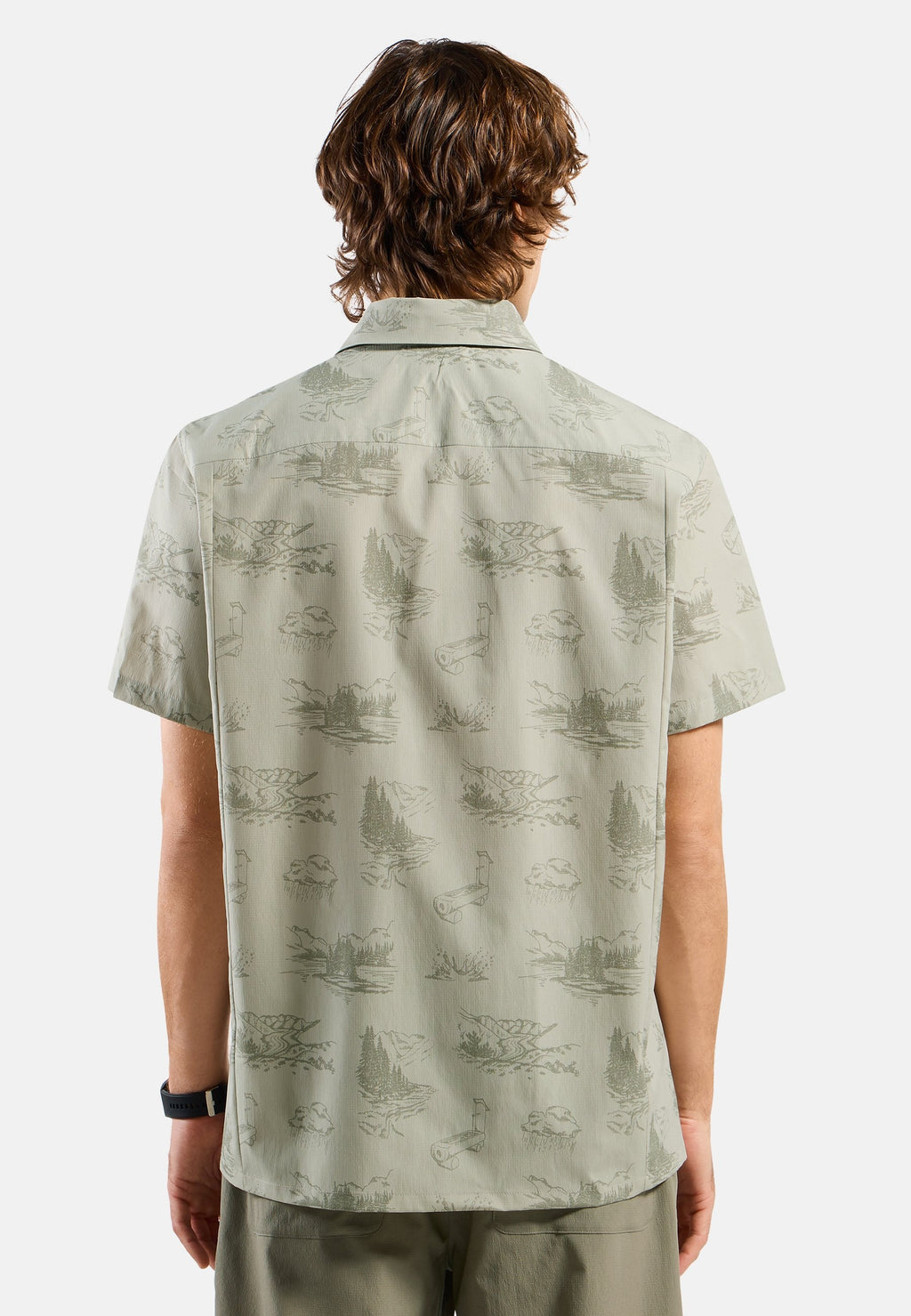 The Essentials short-sleeve print hiking shirt