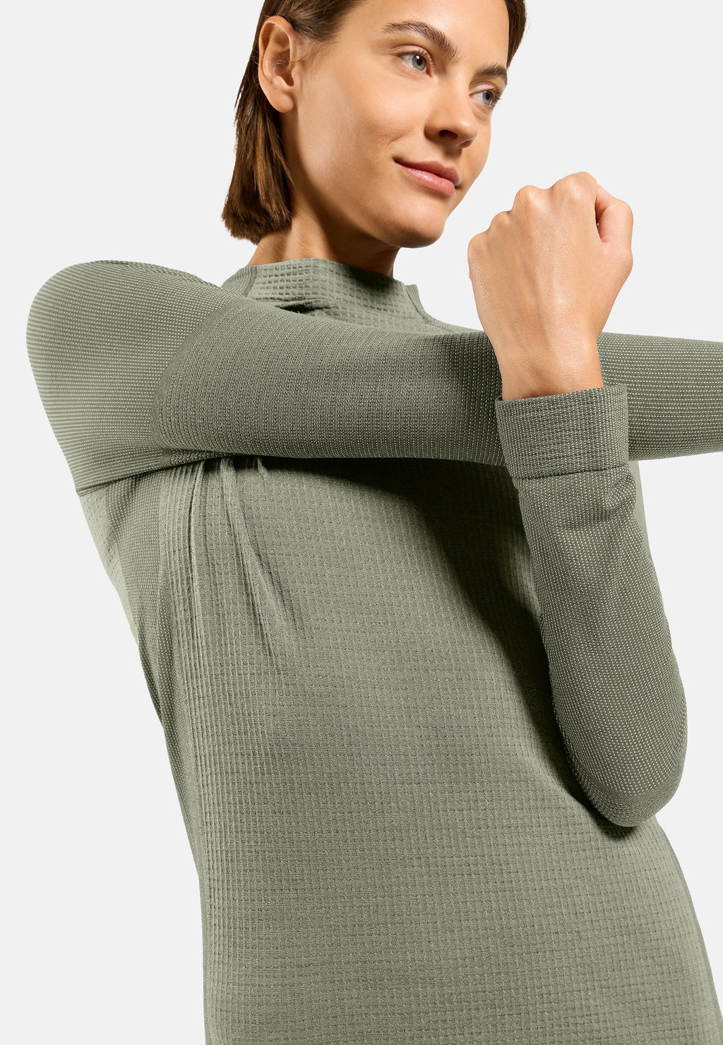 The Seamless Performance Wool crewneck base layer top