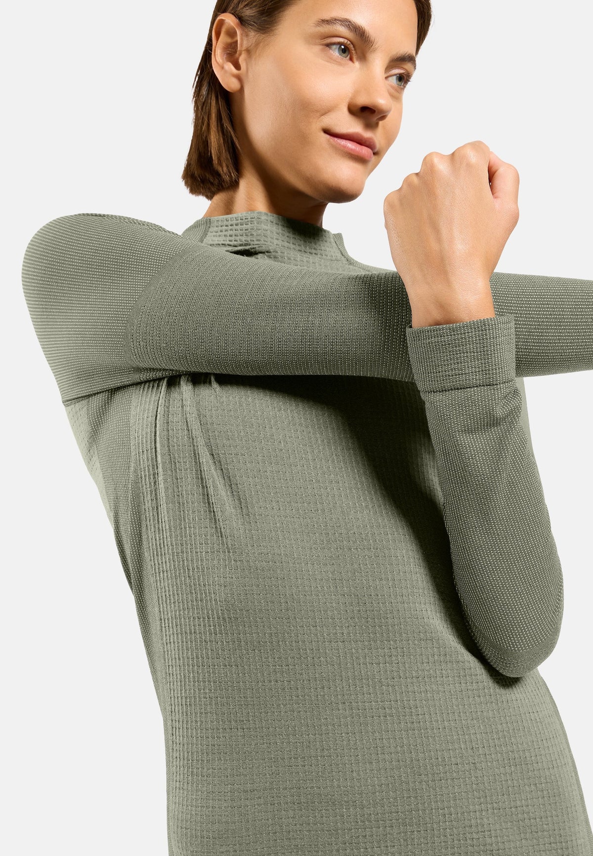 The Seamless Performance Wool crewneck base layer top