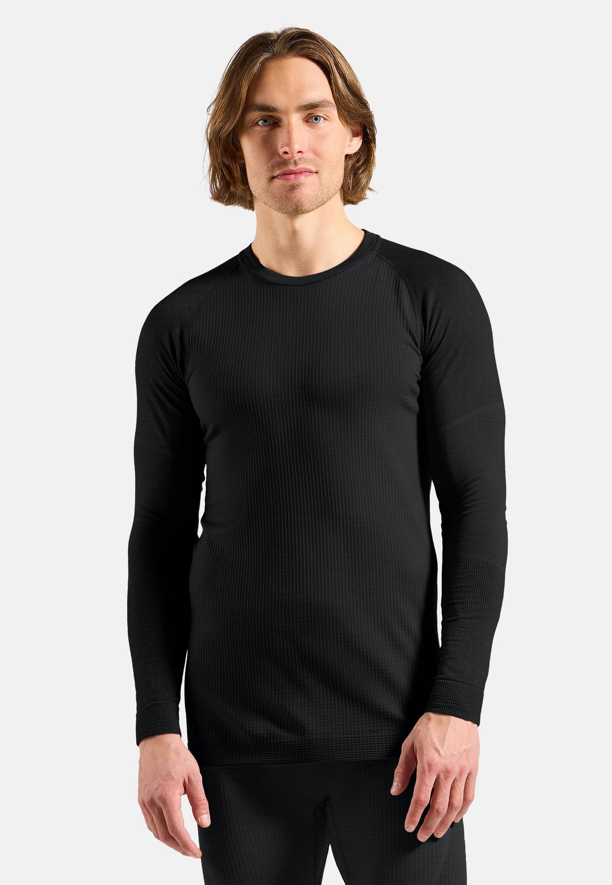 The Seamless Performance Wool crewneck base layer top