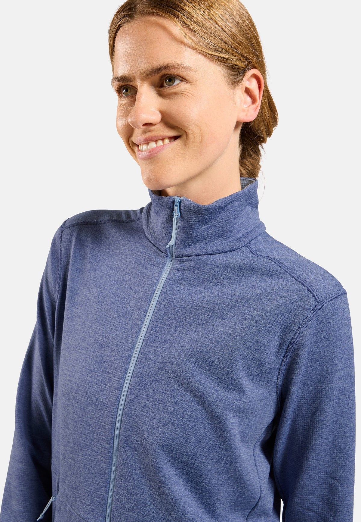 The Essentials grid fleece full-zip multisport mid layer