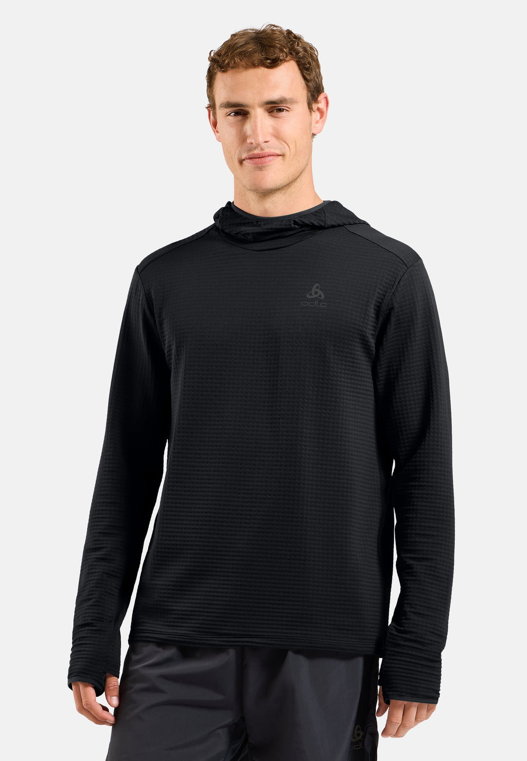 The Essentials Thermal hooded running mid layer