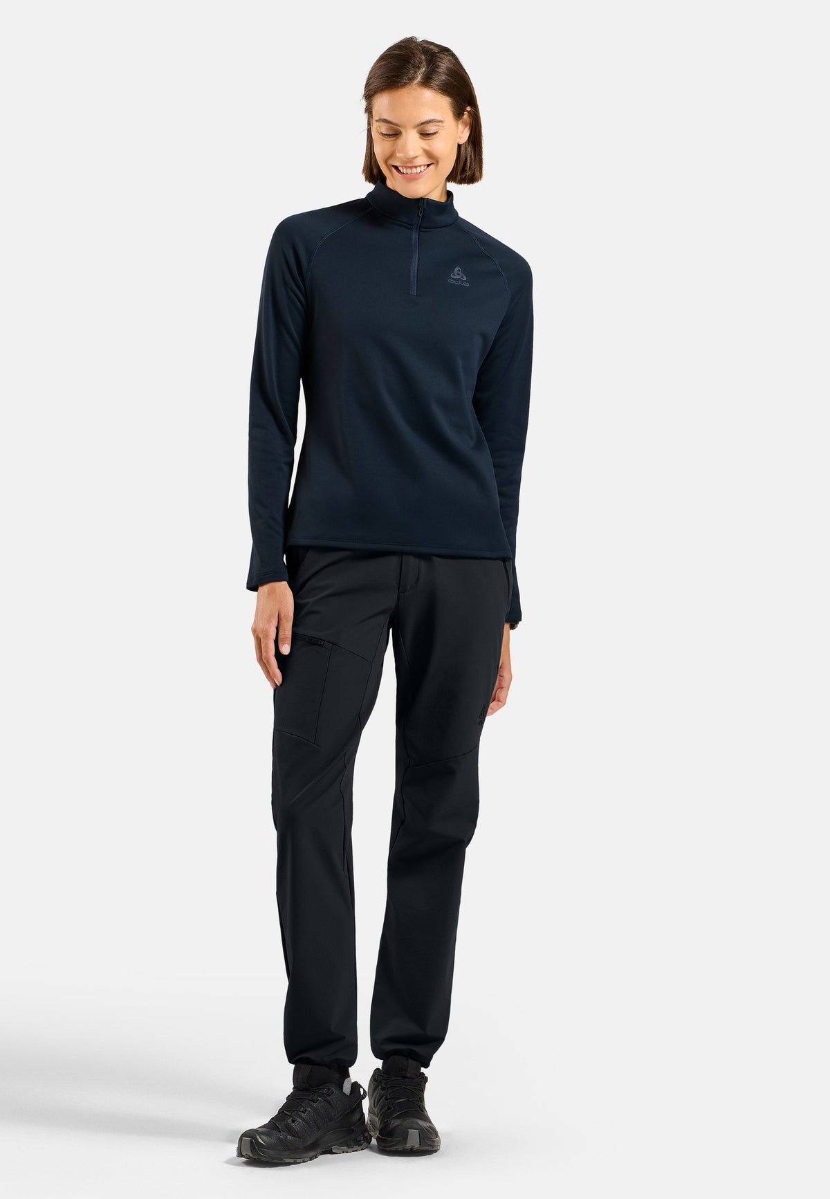 The Besso long sleeve half-zip mid layer