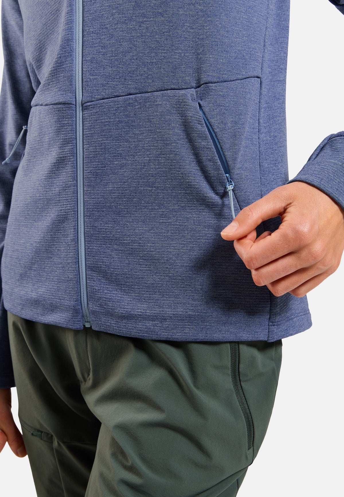 The Essentials grid fleece full-zip multisport mid layer