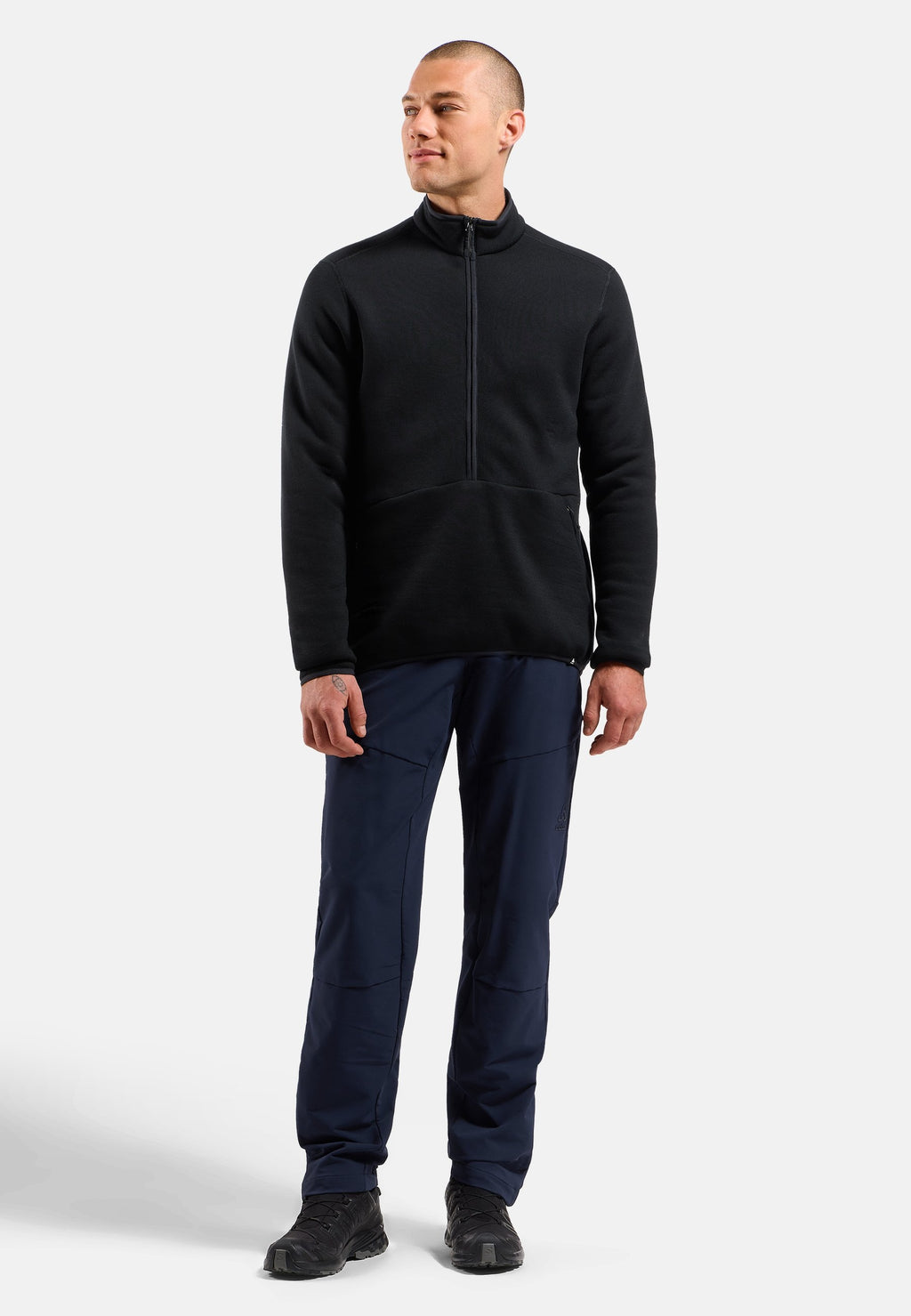 The Airwool unisex merino half-zip mid layer