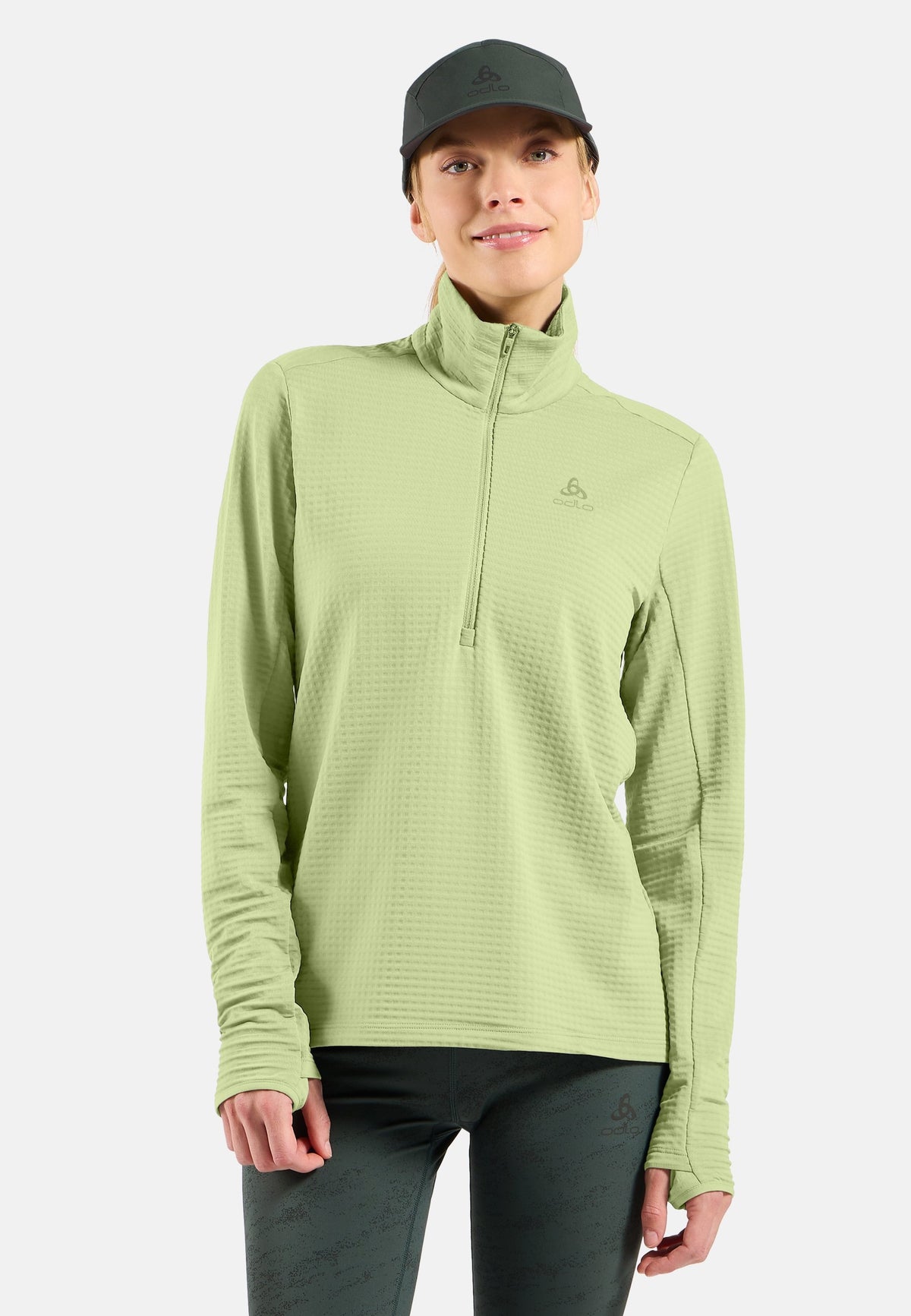 The Essentials Thermal half-zip running mid layer