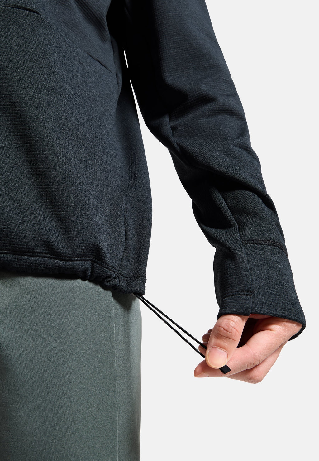 The Essentials grid fleece half-zip multisport mid layer