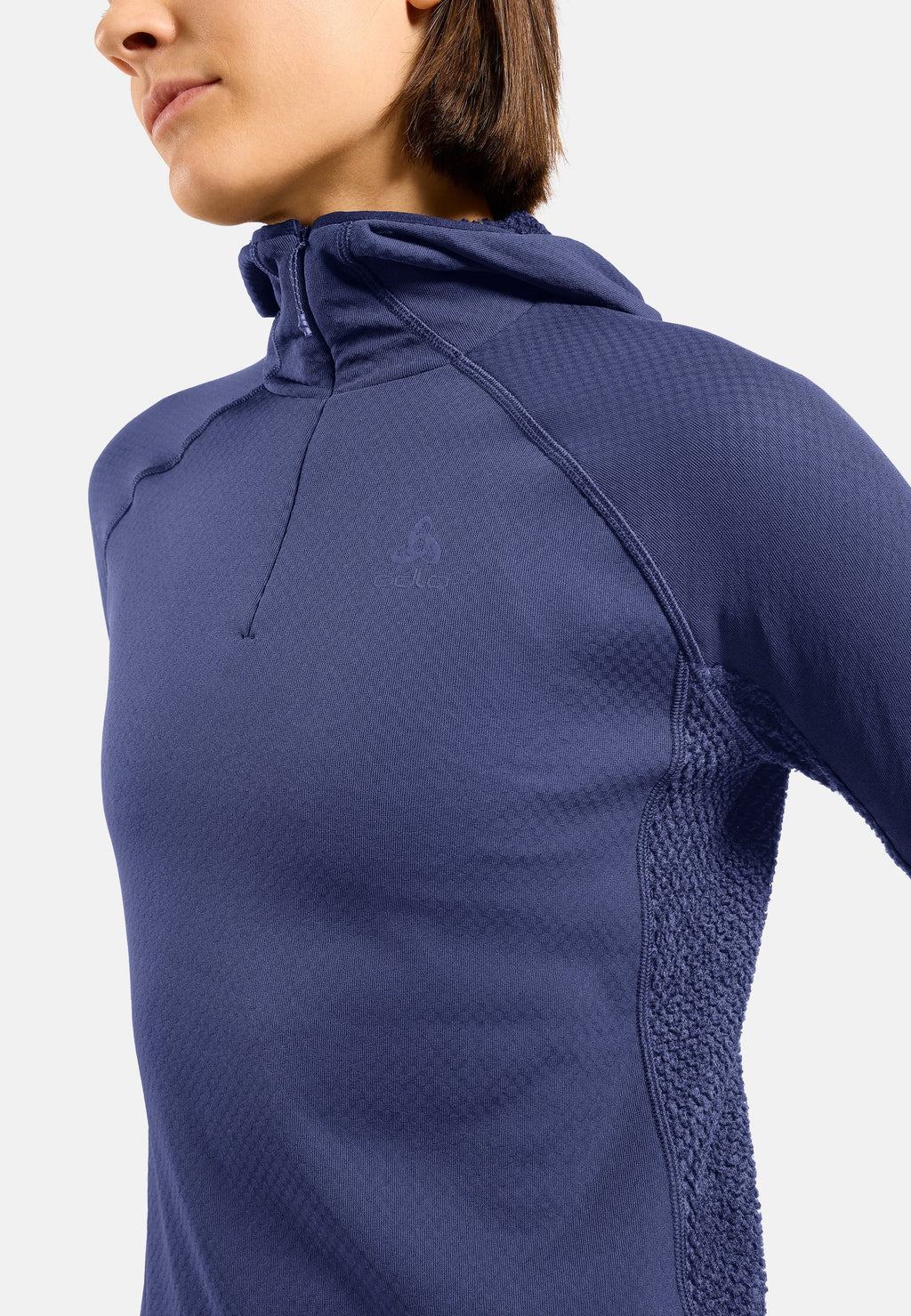 The X-Alp half-zip hooded trail running mid layer