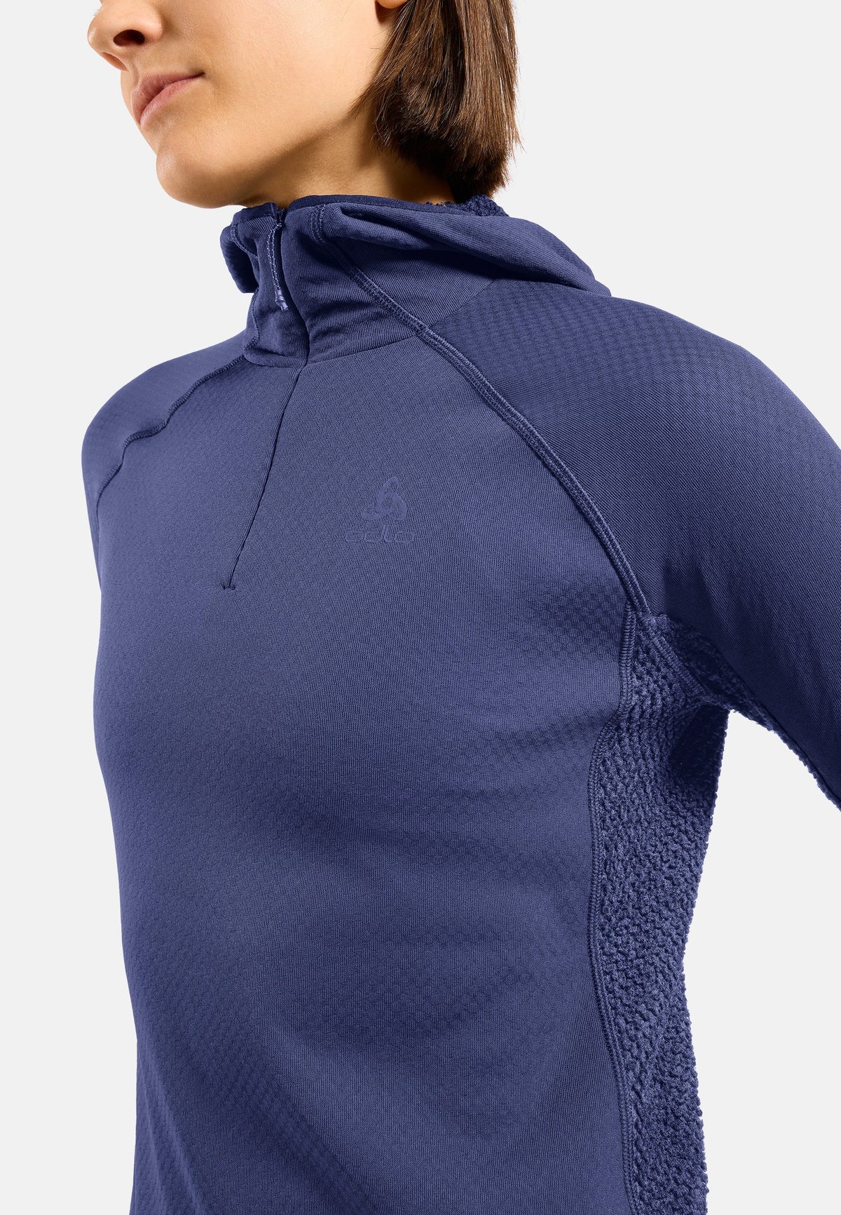 The X-Alp half-zip hooded trail running mid layer