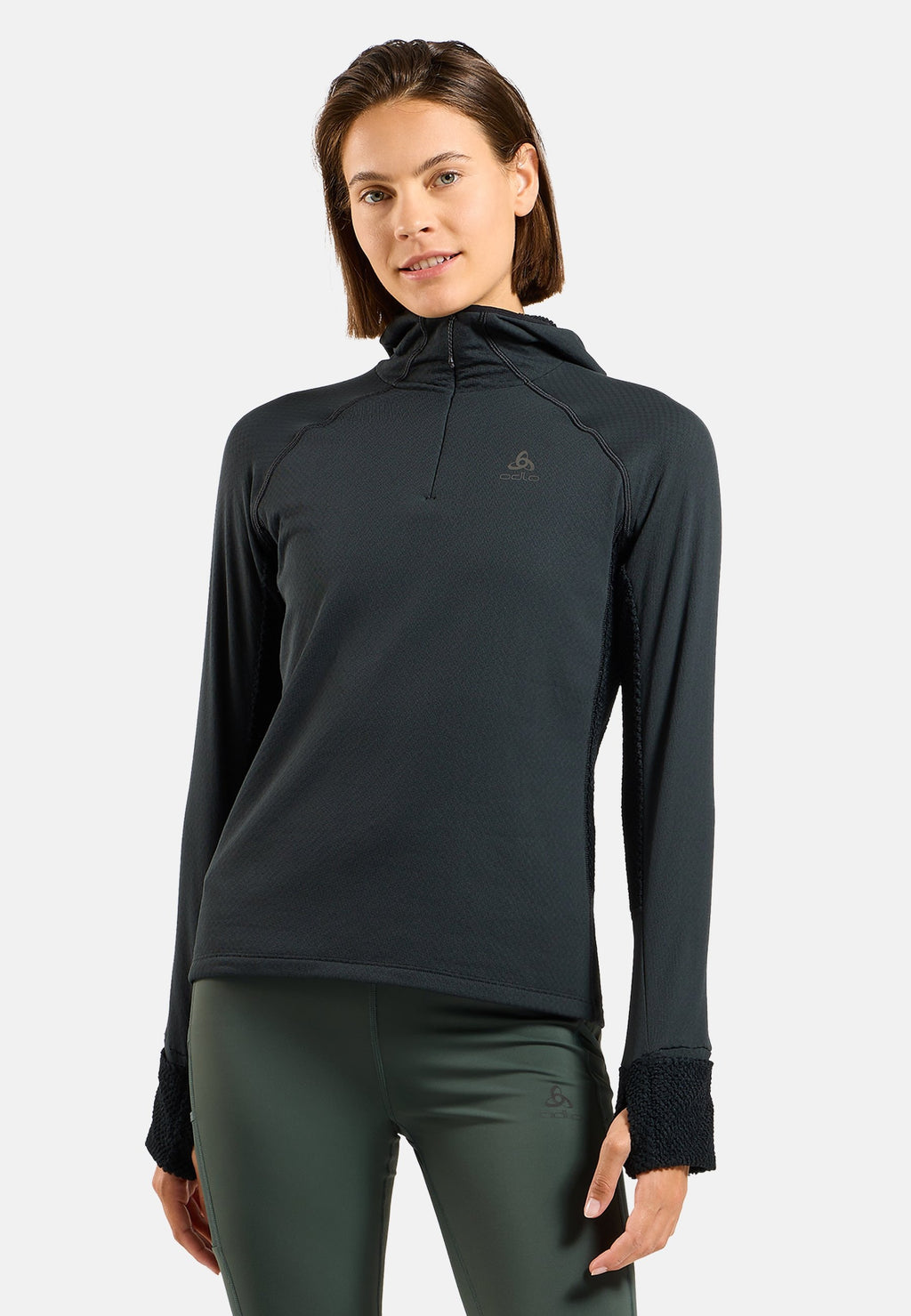 The X-Alp half-zip hooded trail running mid layer