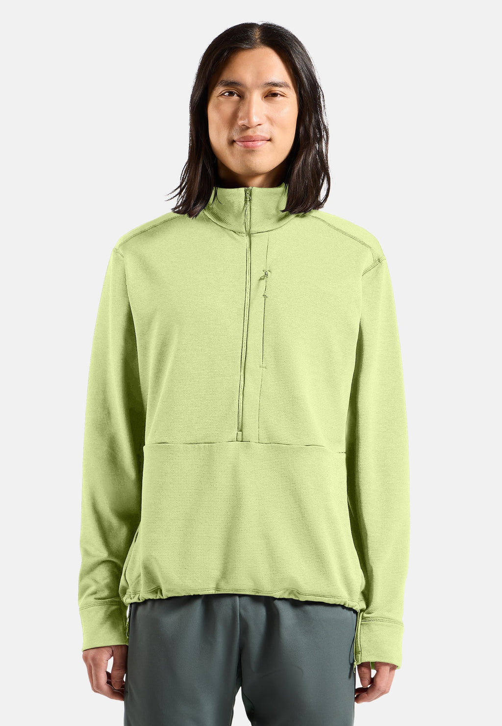 The Essentials grid fleece half-zip multisport mid layer