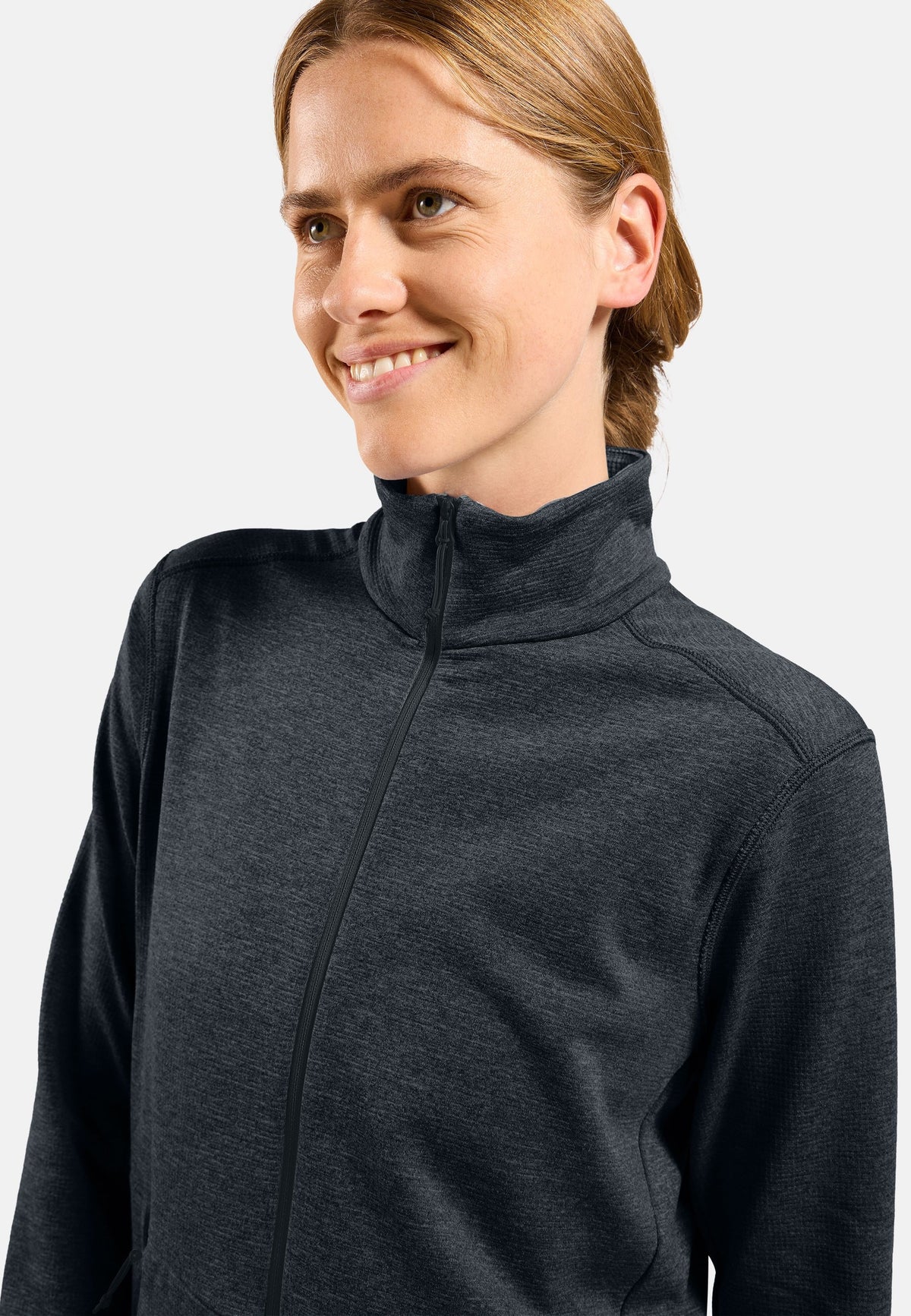 The Essentials grid fleece full-zip multisport mid layer