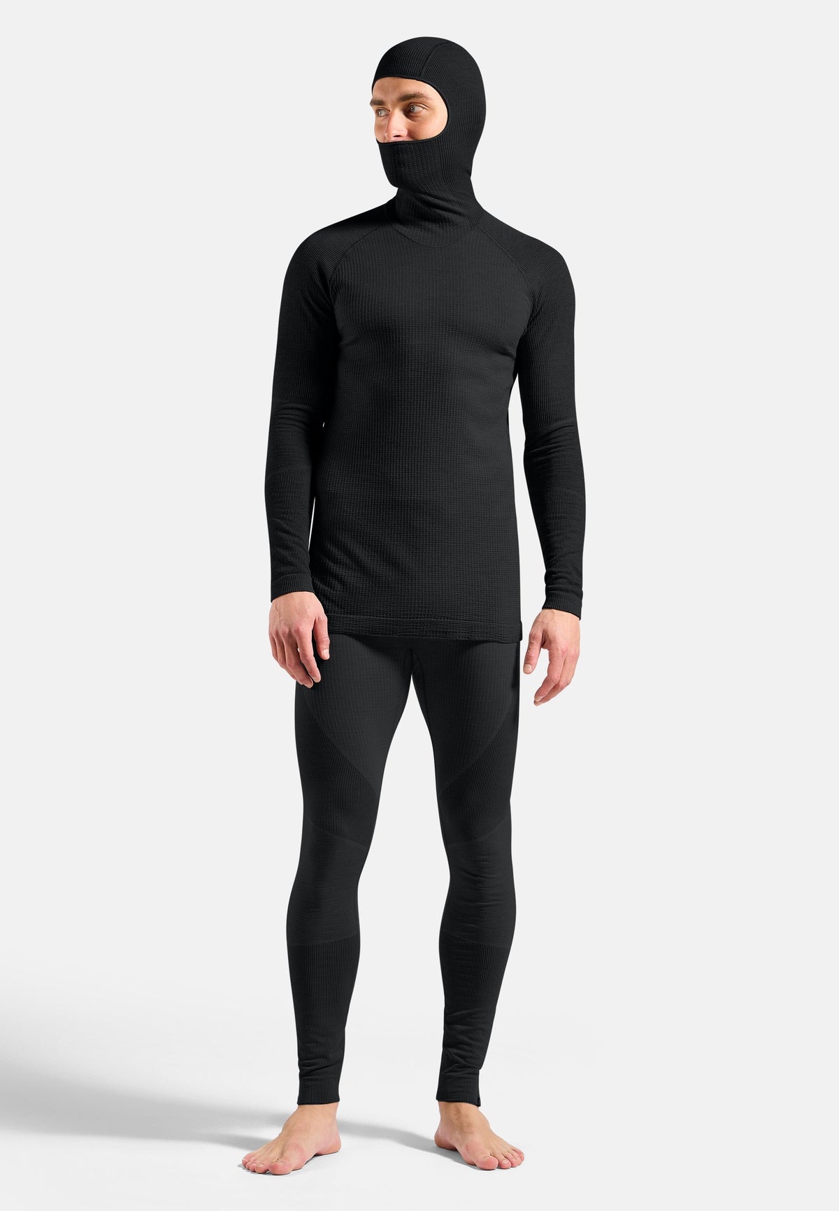 The Seamless Performance Wool base layer top with facemask