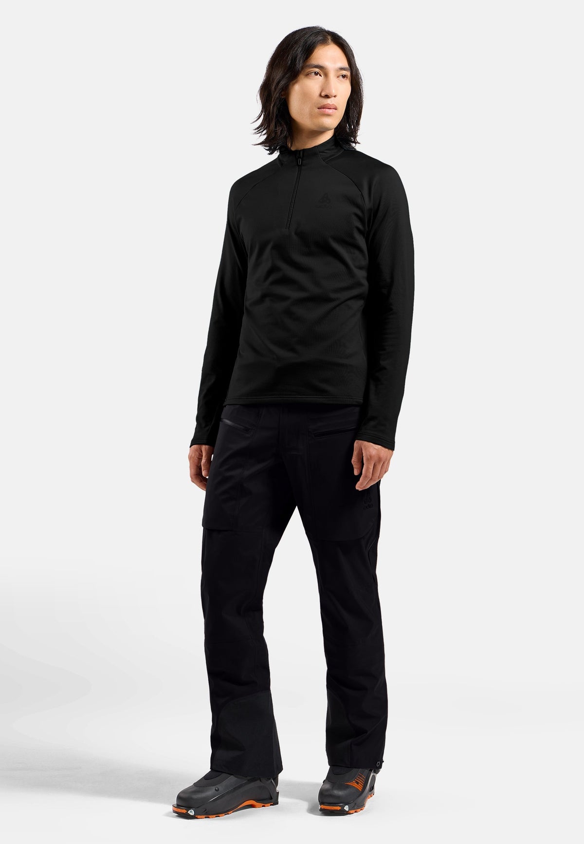 The Essentials Light half-zip mid layer