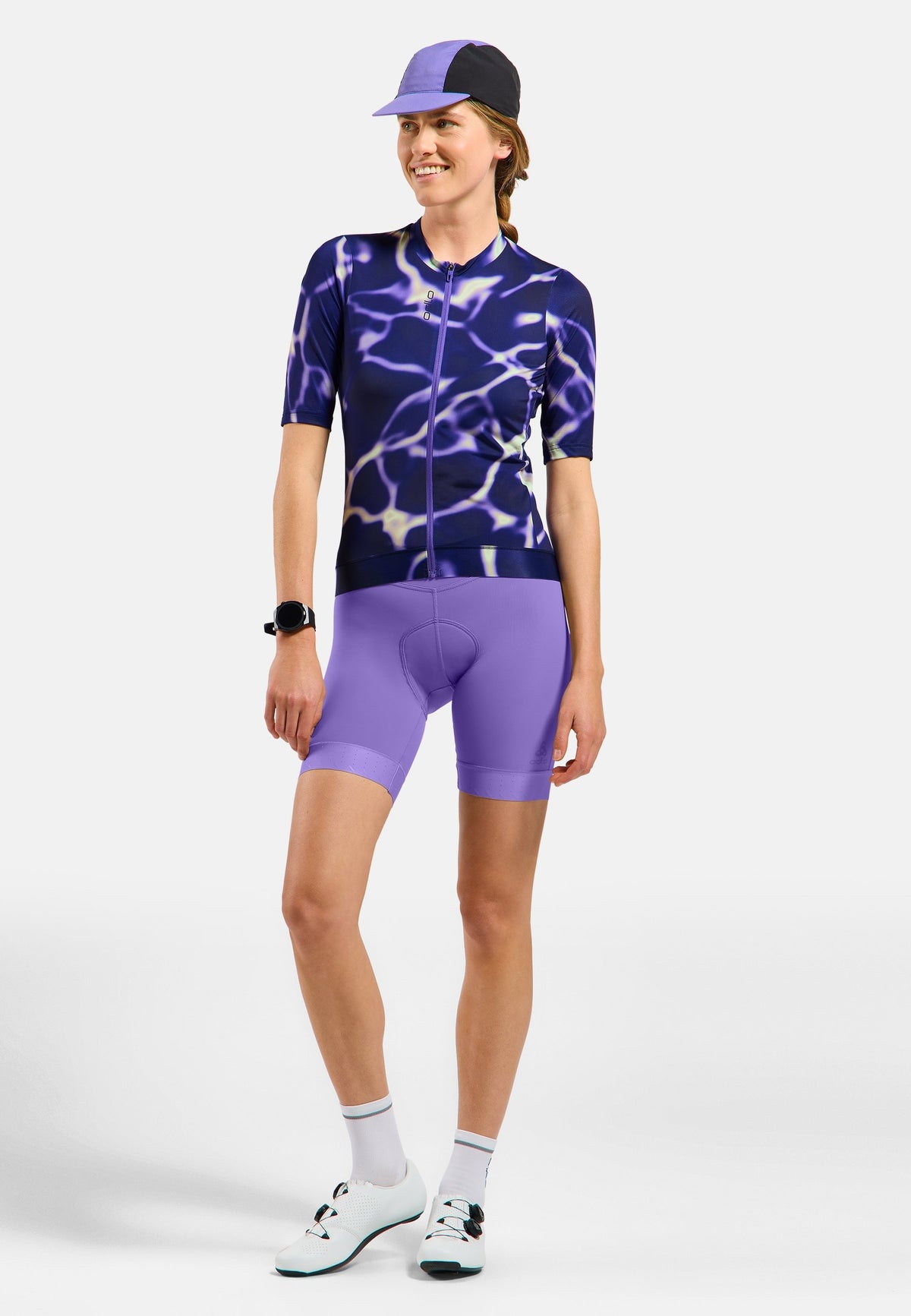 The Zeroweight Pro Chill-Tec full-zip print cycling jersey