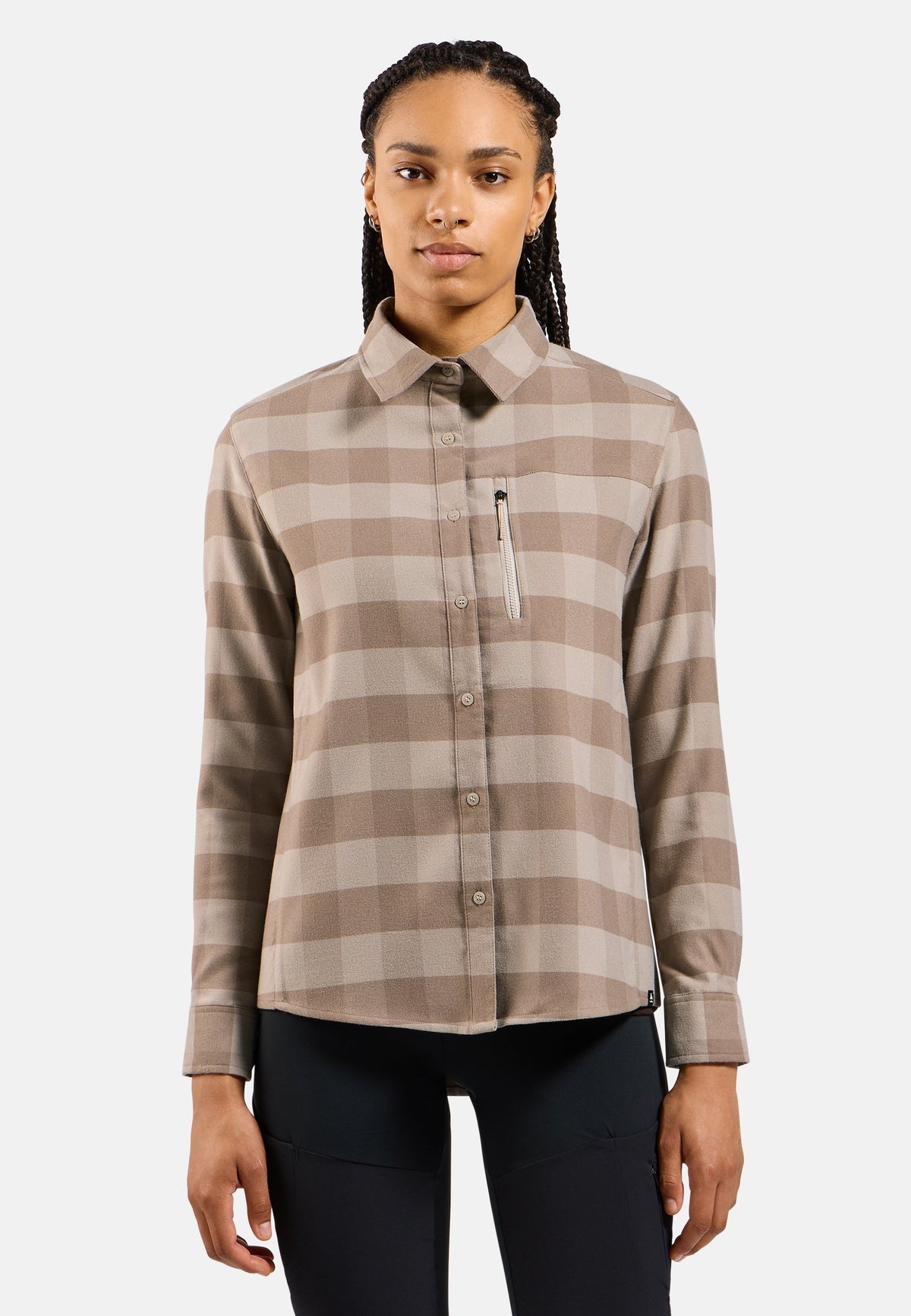 The Essentials checked flannel long sleeve