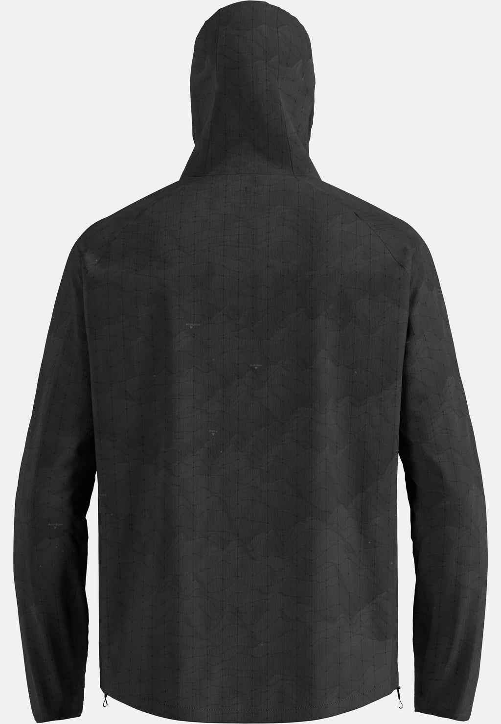 The Zeroweight hyper print hooded running anorak