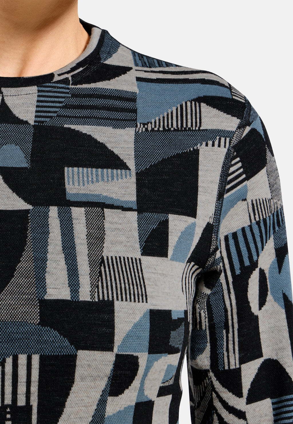 The Natural Merino Warm Jacquard Base Layer Top
