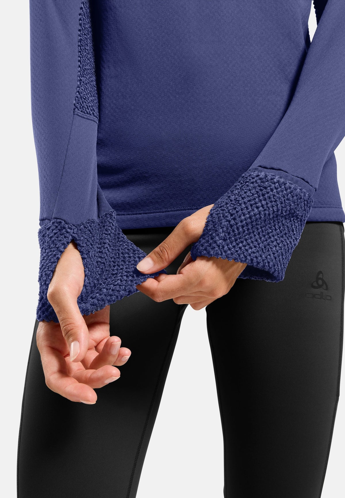 The X-Alp half-zip hooded trail running mid layer