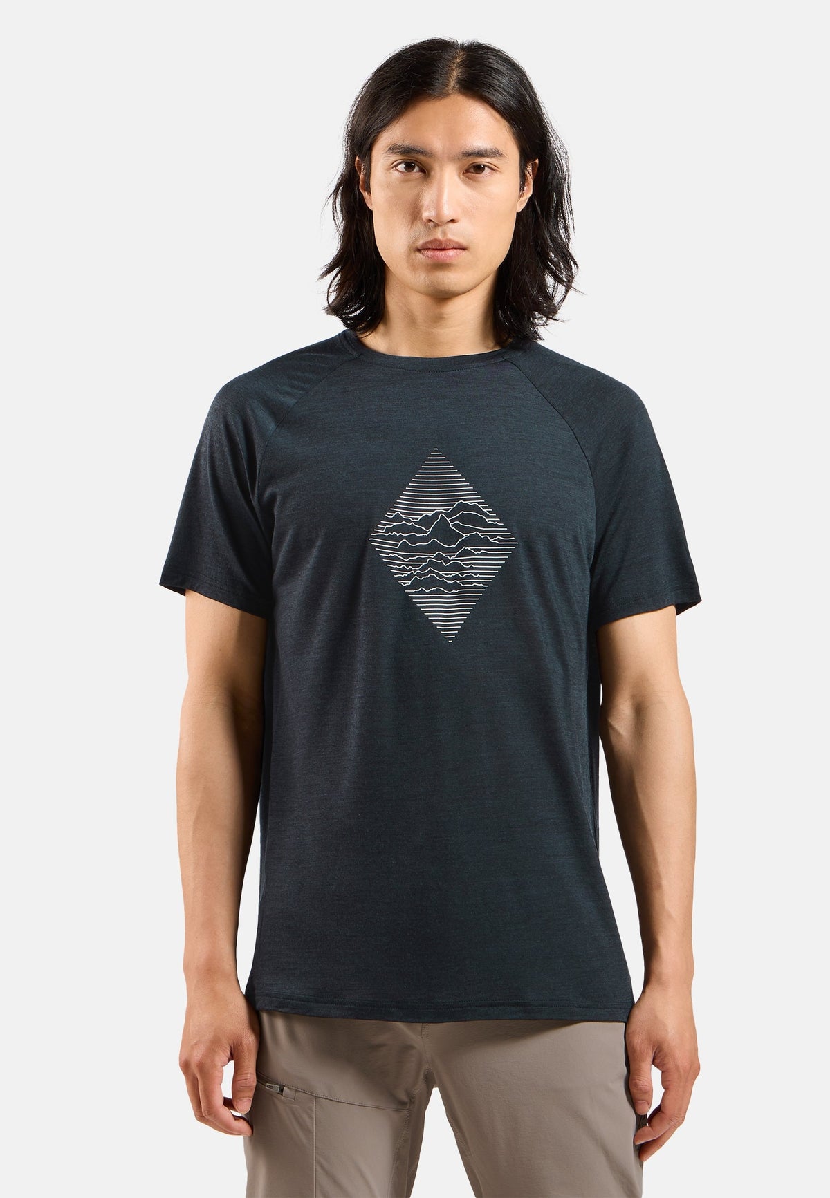 The Merino blend 130 print t-shirt